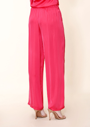 Immagine di Pantalone raso con tasche e elastico