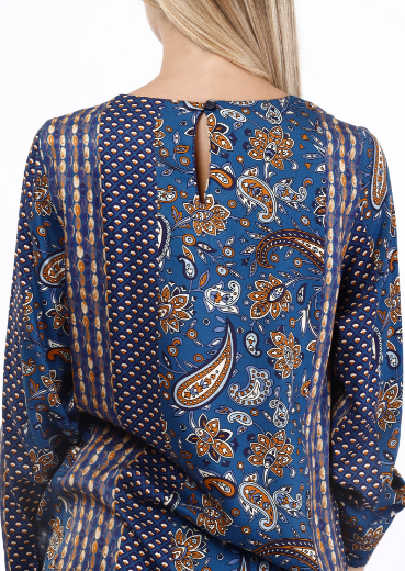 Immagine di Blusa slim arabesque patchwork