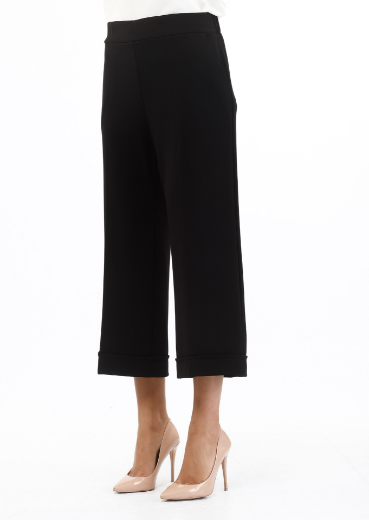 Immagine di Pantalone cropped con svolta in scuba