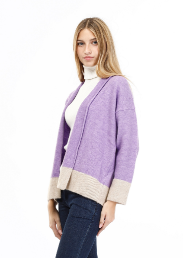 Immagine di Cardigan lungo sciallato con lurex