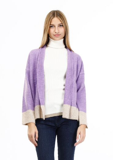 Immagine di Cardigan lungo sciallato con lurex